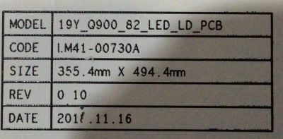 KIT DE LED'S PARA TV SAMSUNG CONSTA DE  ( 10 PZ ) / NUMERO DE PARTE BN96-48403A / LM41-00730A / 187403A / 19Y_Q900_82_LED_LD_PCB / PANEL CY-TR082JLLV1H / MODELOS LH82QPR8BGCXZA / QN82Q900RBFXZA / QN82Q900RBFXZX / QN82Q900RBPXPA - Imagen 4
